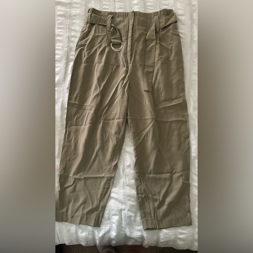5. Zara Paperbag Pants Xxl Tan